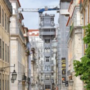 Santa Justa elevator, gives a lift of 4 floors up the Alfama hill