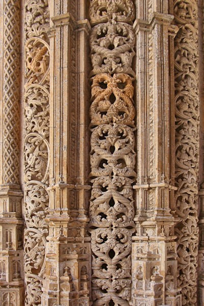 Detail of the carving in the unfinished chapel of the Batalha Monastery