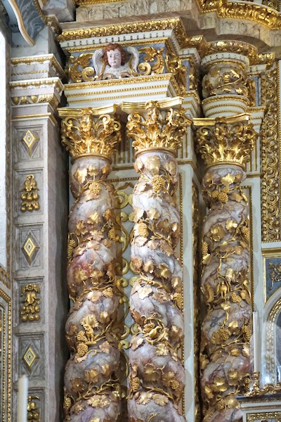 Inside the Church of Nazaré