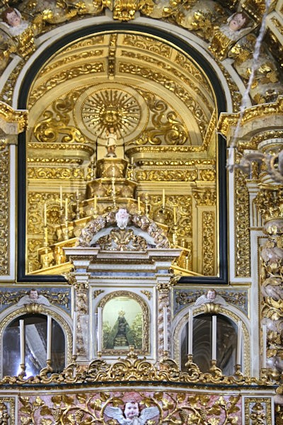 Inside the Church of Nazaré