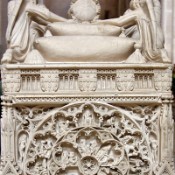 Inside the Alcobaça Monastery - the tomb of the 14th century King Pedro I