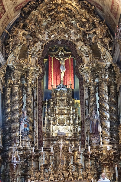 Inside the Church of Carmo