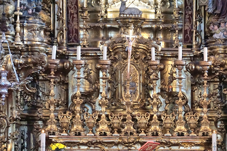 Inside the Church of Carmo