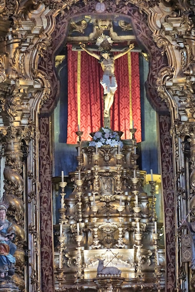 Inside the Church of Carmo