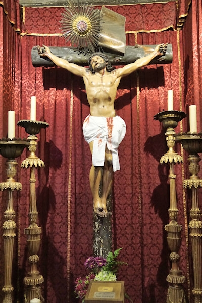 Inside the Church of Carmo