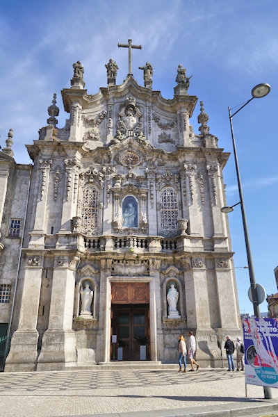 1750 Rococo Church of Carmo in Porto