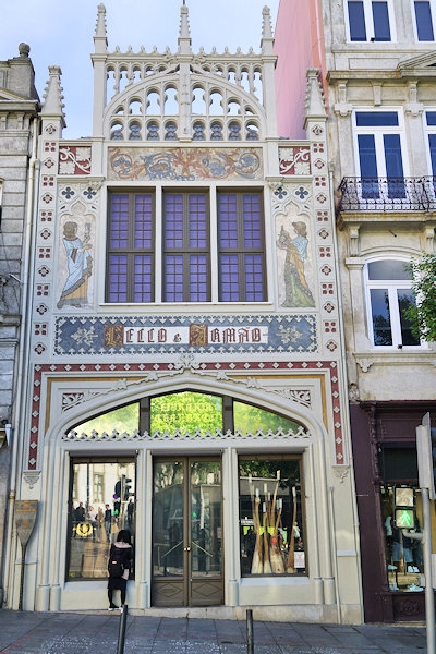 The 19th century Lello Bookstore (Livraria Lello), Porto, Portugal