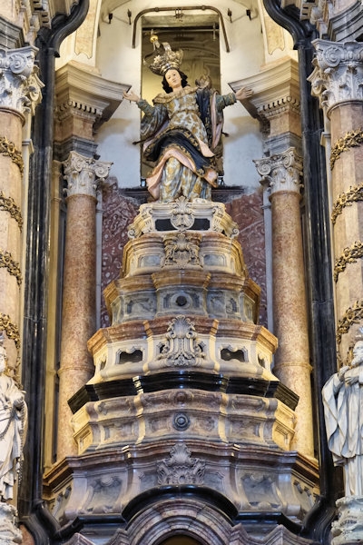 Inside the Church of the Clergy (Clerigos), Porto