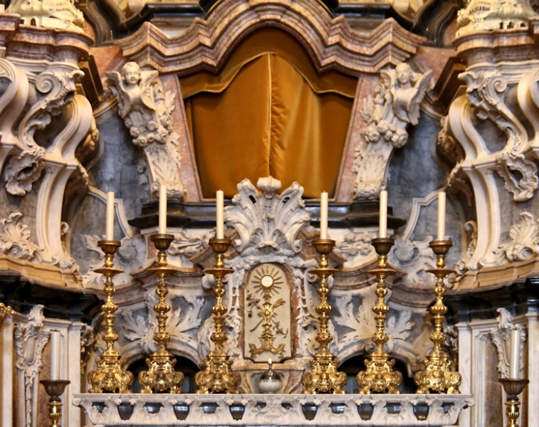 Inside the Church of the Clergy (Clerigos), Porto