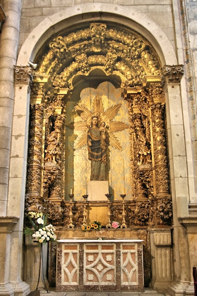 Inside the Cathedral of Porto, Portugal