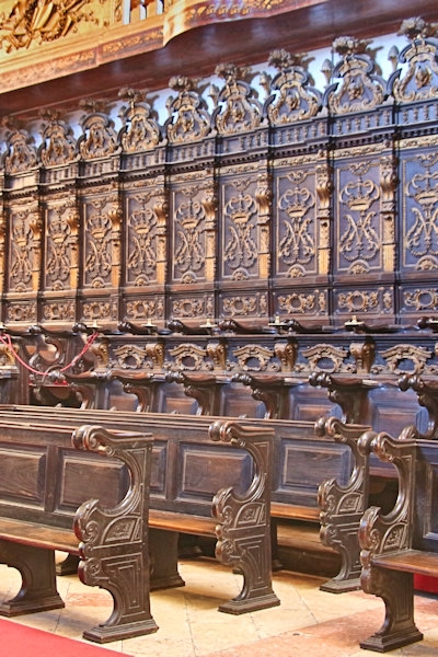 Inside the Cathedral of Porto, Portugal