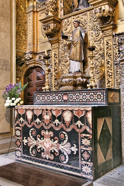 Inside the Cathedral of Porto, Portugal