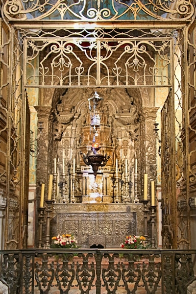 Inside the Cathedral of Porto, Portugal