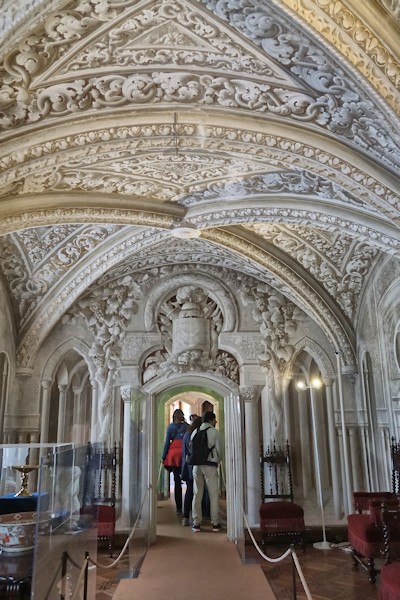 Inside Pena Palace, Sintra, Portugal