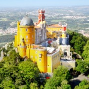 In the 18th century a monastery in this location was severely damaged by lightning, and reduced to ruins  by the Lisbon earthquake of 1755. 