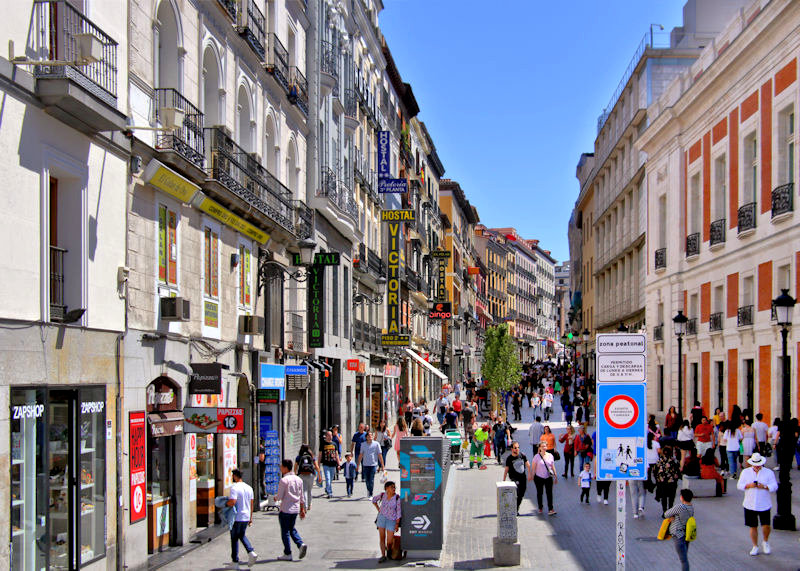 Madrid - city centre street