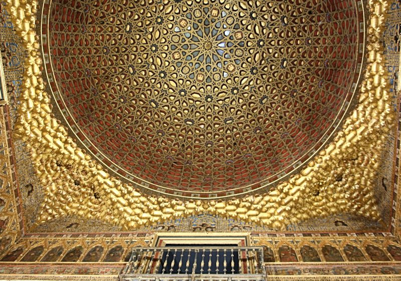 Ceiling, Ambassador's Room, Alcazar, Seville, Spain