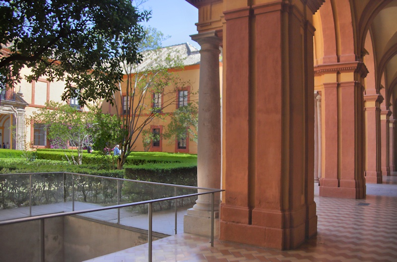 Gothic Palace Courtyard, Alcazar, Seville, Spain