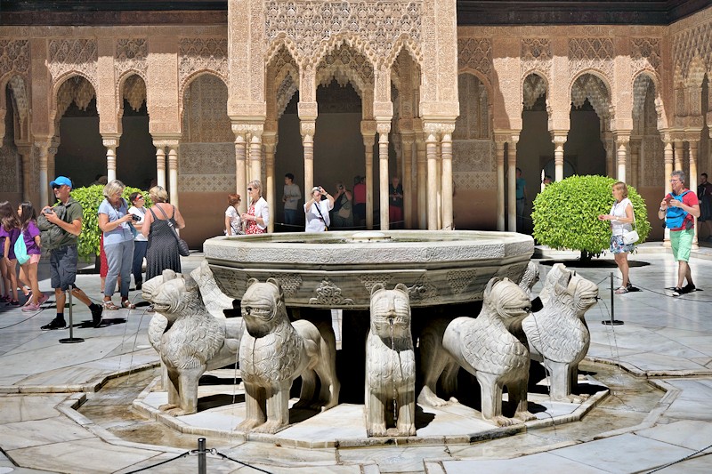 Courtyard of the Lions, Alhambra, Granada, Spain