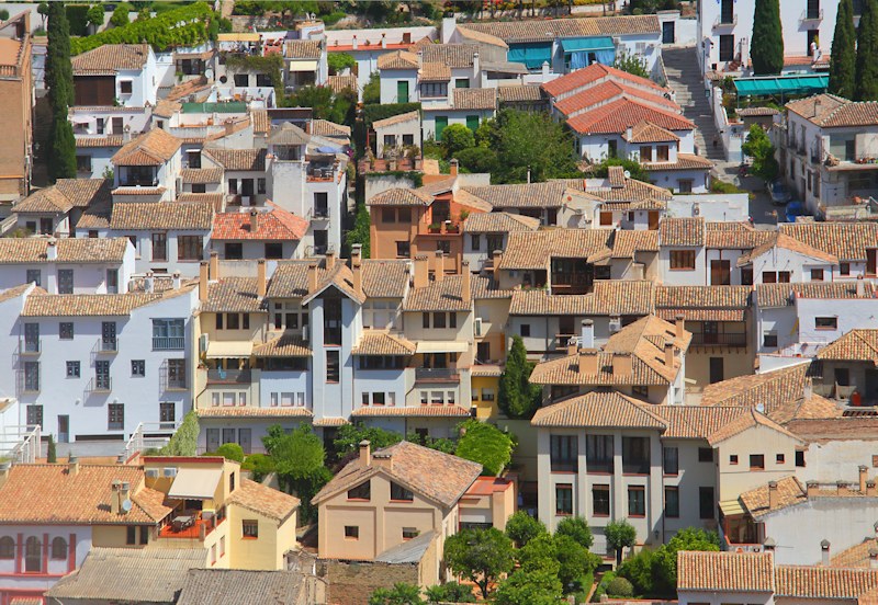 San Nicholas area of the Albayzin District, Granada, Spain