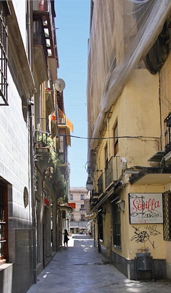 Street, Albayzin District, Granada, Spain