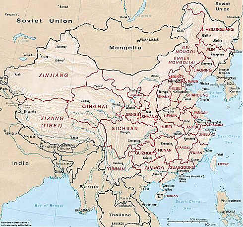 LIVING TRAVEL - MAP OF CHINA