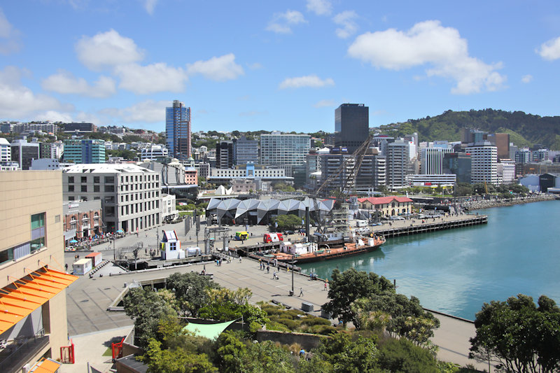 Wellington harbour, New Zealand