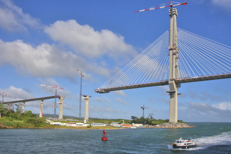 Atlantic Bridge under construction at Colon, Panama Canal